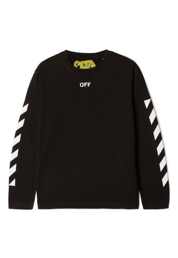 Off-White Kids T-shirt Off Stamp - Nero