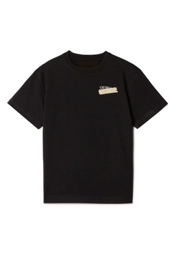 Off-White Kids T-shirt con stampa - Nero