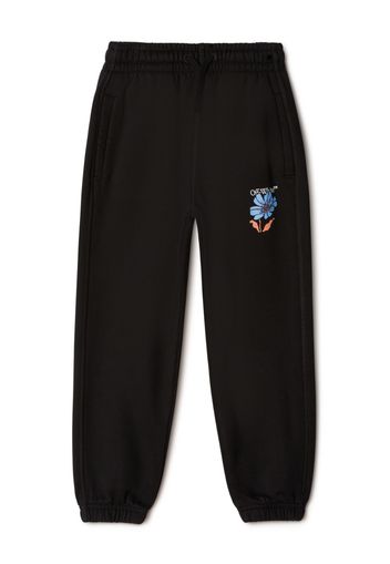 Off-White Kids Pantaloni sportivi con stampa - Nero