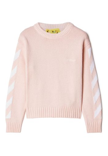 Off-White Kids Maglione con motivo Arrows - Rosa