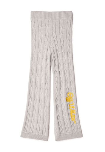 Off-White Kids Pantaloni Script - Grigio