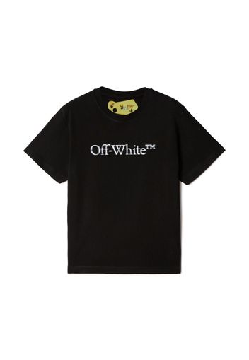 Off-White Kids T-shirt con stampa - Nero