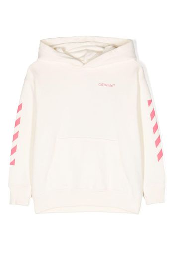 Off-White Kids Felpa con cappuccio - Bianco