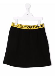 Off-White Kids OFF LOGO MINI SKIRT BLACK YELLOW - Nero