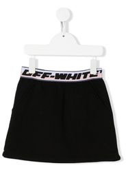 Off-White Kids Minigonna con ricamo - Nero