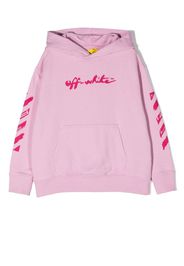 Off-White Kids Felpa con cappuccio - Rosa