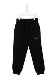 Off-White Kids Pantaloni sportivi con stampa - Nero