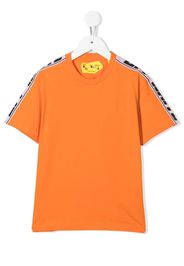 Off-White Kids logo tape-sleeve T-shirt - Arancione