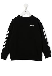 Off-White Kids cotton logo sweatshirt - Nero