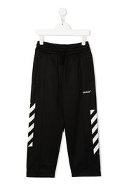 Off-White Kids logo tracksuit bottoms - Nero