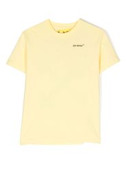 Off-White Kids logo-print cotton T-Shirt - Giallo