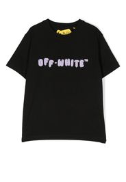 Off-White Kids logo-print cotton T-shirt - Nero