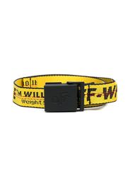 Off-White Kids logo-print adjustable belt - Giallo