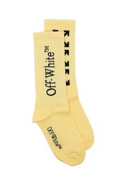 Off-White Kids Calzini a coste - Giallo