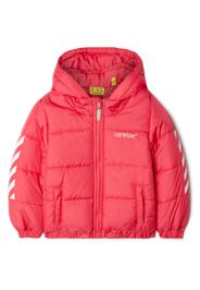 Off-White Kids Piumino con cappuccio - Rosa