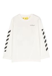 Off-White Kids Felpa con stampa - Bianco