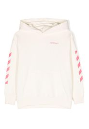 Off-White Kids Felpa con cappuccio - Bianco