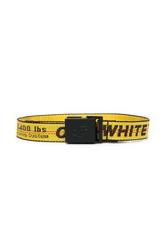 Off-White Kids logo-tape industrial elasticated belt - Giallo