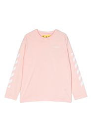 Off-White Kids Arrow-print long-sleeved T-shirt - Rosa