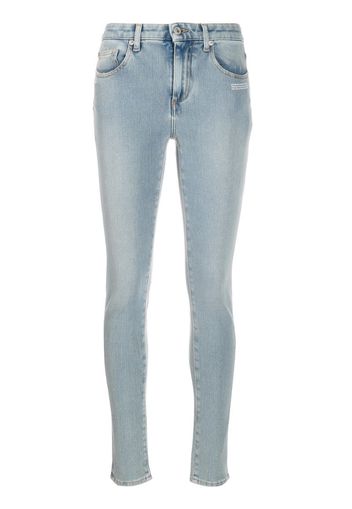 embroidered details skinny jeans