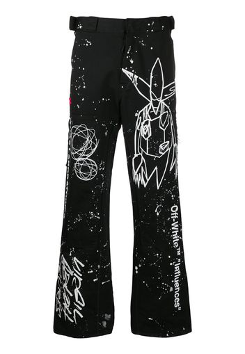 Futura Alien print trousers