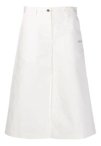 slogan print cropped trousers