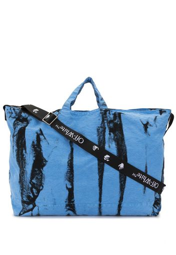 VANCOUVER TIE&DYE TOTE BAG BLACK REFLECTIVE