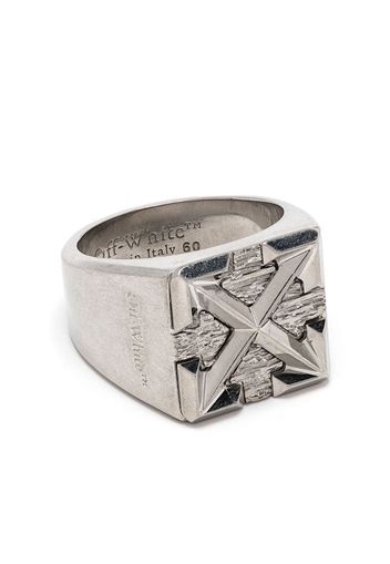 ARROW SIGNET RING SILVER NO COLOR