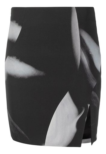 abstract-print mini skirt