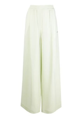 Off-White Pantaloni a gamba ampia - Verde