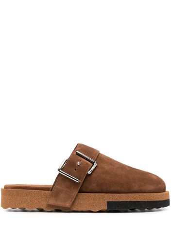 Off-White Slippers Comfort - Marrone