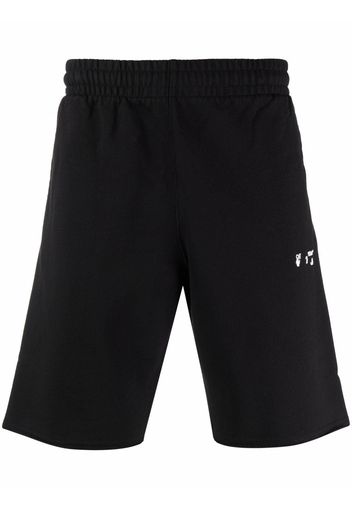 Off-White OW LOGO SWEATSHORTS BLACK WHITE - Nero