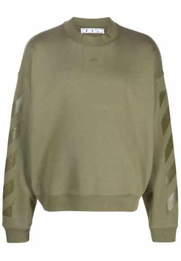 Off-White RUBBER ARROW SKATE CREWNECK GREEN GREEN - Verde