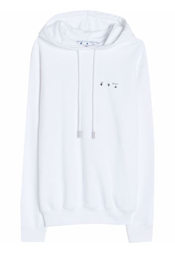 Off-White palace arrow print hoodie - Bianco