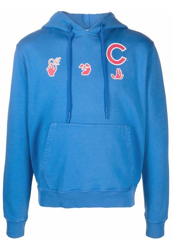 Off-White Felpa con cappuccio MLB Chicago - Blu