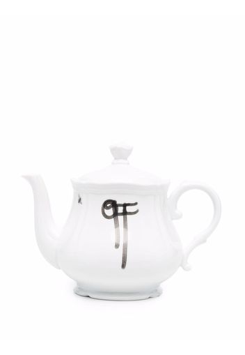 Off-White x Ginori 1735 logo-print teapot - Bianco