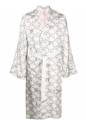 Off-White MONOGRAM ROBE - Bianco