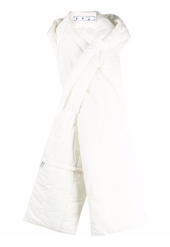 Off-White padded-effect scarf - Bianco