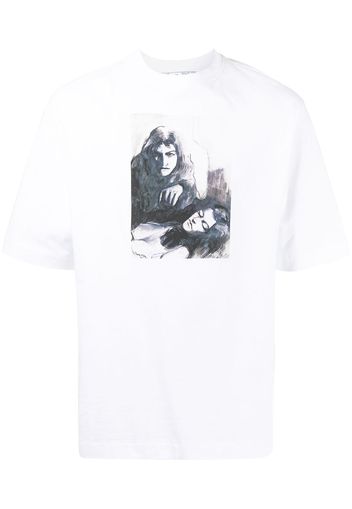 Off-White T-shirt con stampa Off-White x Mirko - Bianco