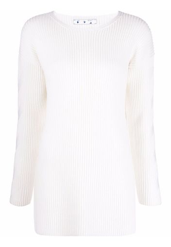 Off-White Maglione a coste - Bianco