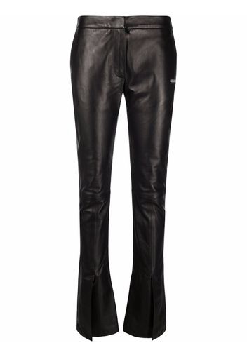 Off-White CORPORATE SLIM TAILORED PANTS BLACK WHIT - Nero