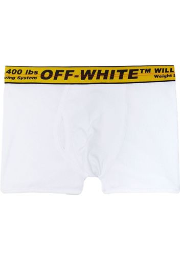 Off-White logo waistband boxer shorts - Bianco