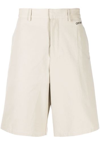 Off-White SINGLE ARROW SKATE SHORTS DARK SAND BLAC - Toni neutri