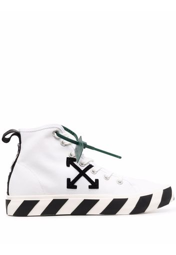 Off-White MID TOP VULCANIZED WHITE BLACK - Bianco