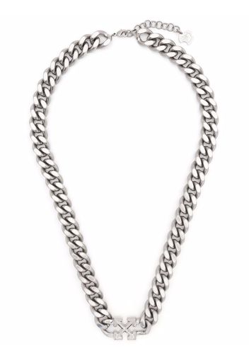 Off-White ARROW CHAINED NECKLACE SILVER NO COLOR - Argento