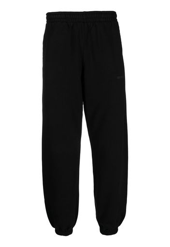 Off-White Diag-stripe cotton joggers - Nero