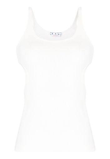 Off-White cut-out detailed vest top - Bianco