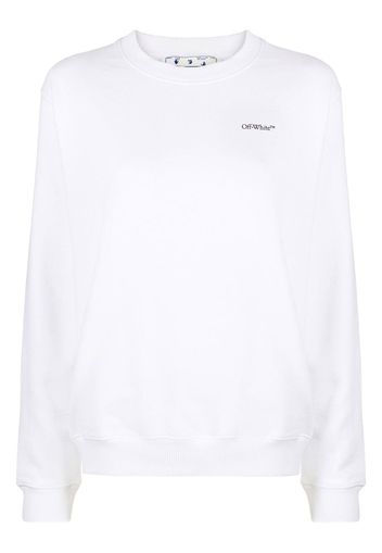 Off-White Floral Arrows-print sweatshirt - Bianco