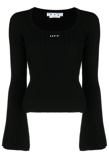 Off-White Top con stampa - Nero