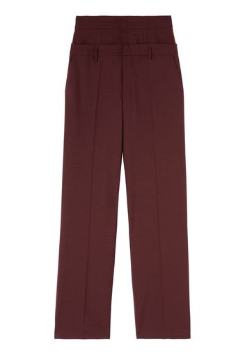 Off-White DRY WO DOUBLE WAIST PANT - Marrone